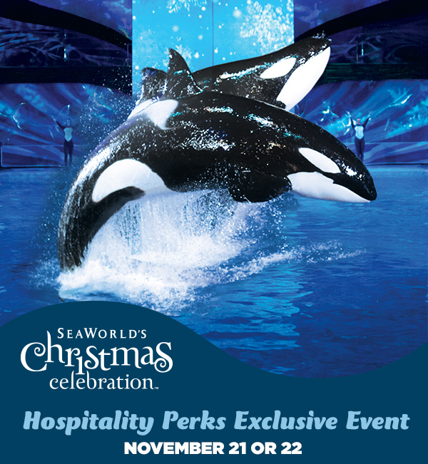 SeaWorld's Christmas Celebration Hospitality Perks Exclusive Event - November 21 OR 22