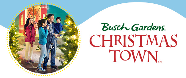 Busch Gardens Christmas Town Banner